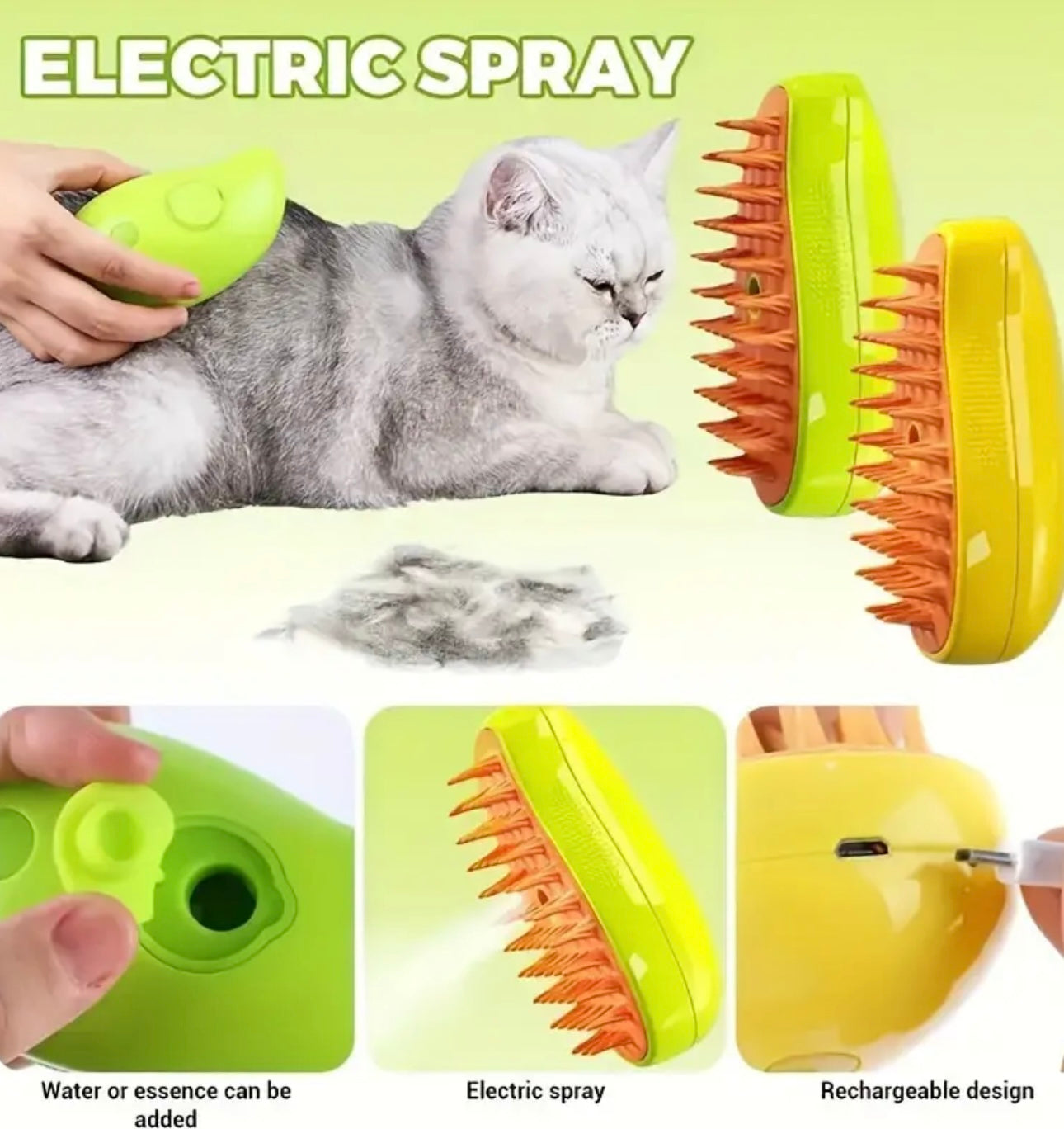 EliteSteam/Cepillo de vapor para perro y gatos
